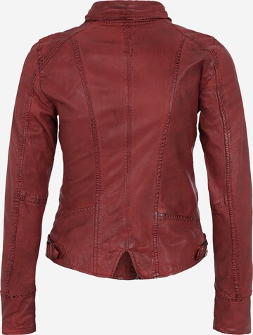 OAKWOOD Biker-Lederjacke in Rot: zadná strana