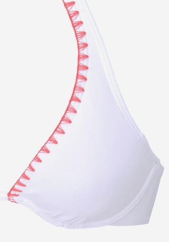 BUFFALO Сутиен с триъгълни чашки Бански тип бикини в бяло