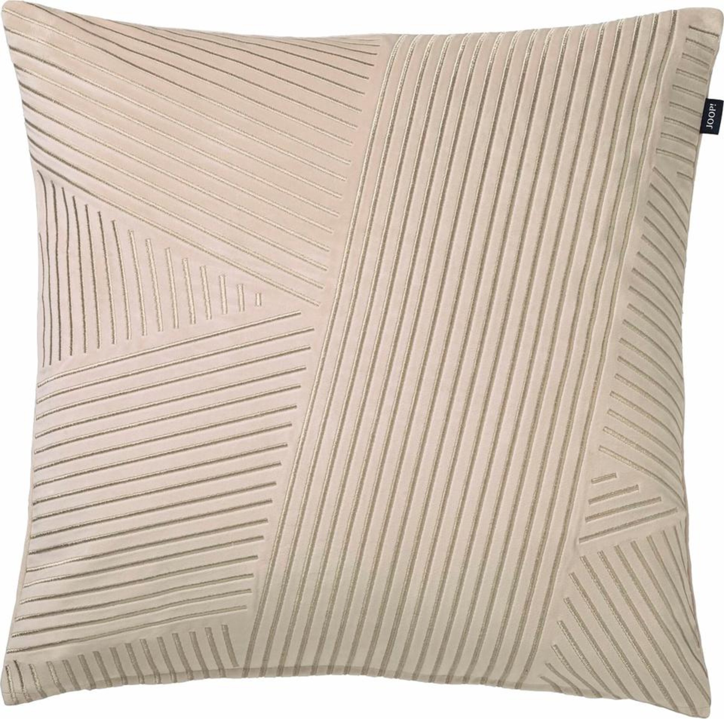 JOOP! - Kissenbezug, 'Crossed' in naturweiß