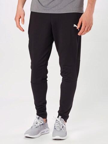 PUMA Slimfit Sporthose in Schwarz: Vorderseite