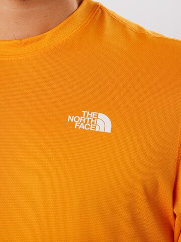 THE NORTH FACE Regularny krój Koszulka funkcyjna w kolorze pomarańczowy