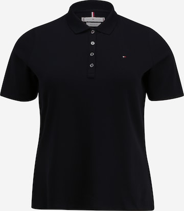 Tommy Hilfiger Curve Shirt in Blauw: voorkant