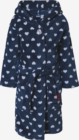 PLAYSHOES Bathrobe 'Maritim' in Blue: front