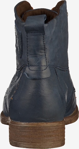 JOSEF SEIBEL Lace-Up Ankle Boots in Blue