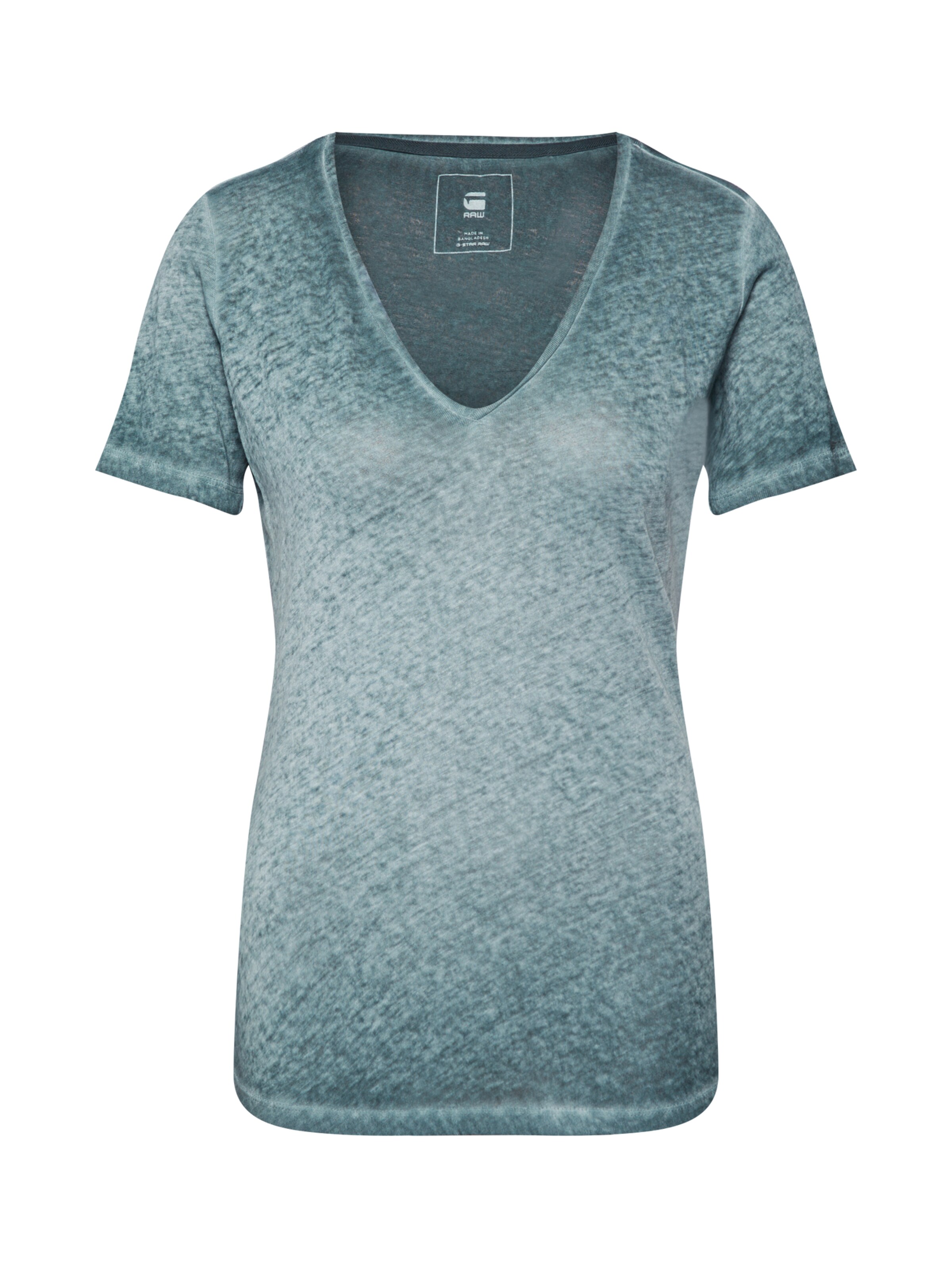 G-STAR RAW - Shirt 'Mysid optic slim v wmn s\s' in de kleur Kaki