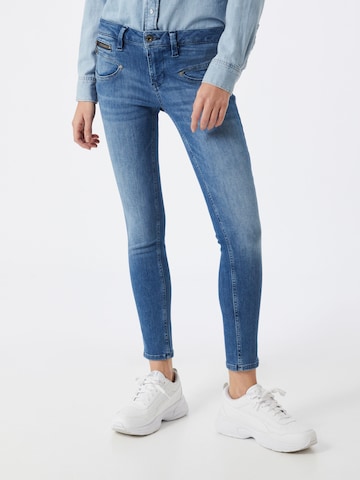 FREEMAN T. PORTER Skinny Jeans 'Alexa' in Blauw: voorkant