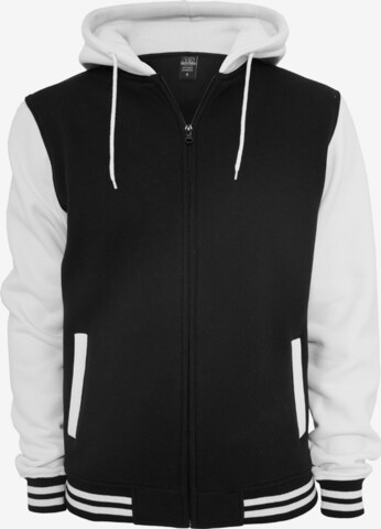 Urban Classics Sweatvest in Zwart: voorkant