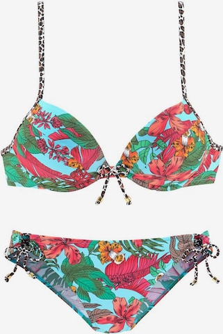 BRUNO BANANI Push-up Bikini w kolorze mieszane kolory: przód