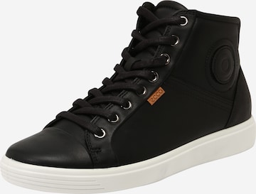 ECCO Sneakers hoog in Zwart: voorkant