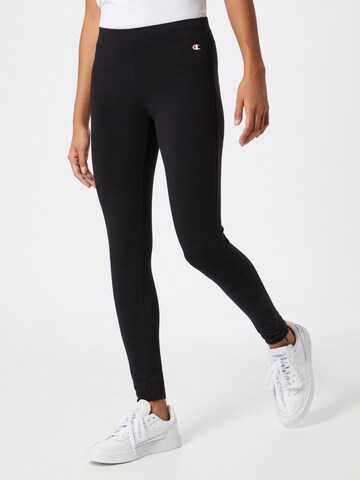 Champion Authentic Athletic Apparel Skinny Leggings - fekete: elől