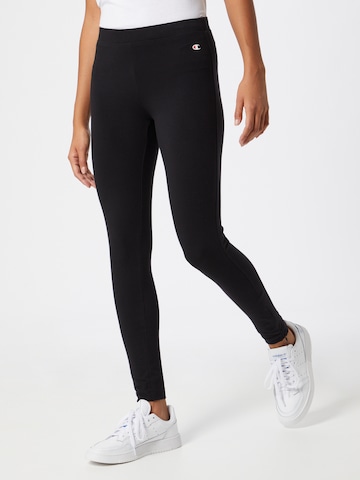 Champion Authentic Athletic Apparel Skinny Leggings in Schwarz: predná strana