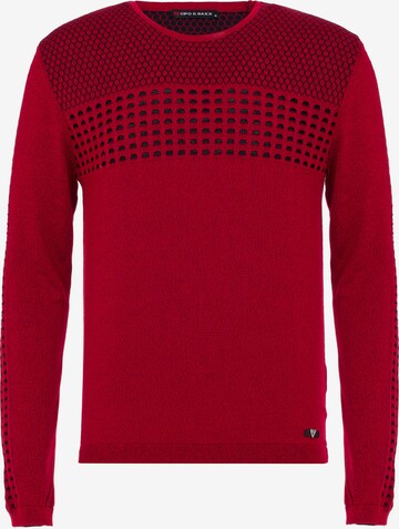 CIPO & BAXX Sweater in Red: front