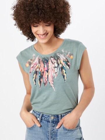 ONLY - Camiseta 'Bone' en verde: frente