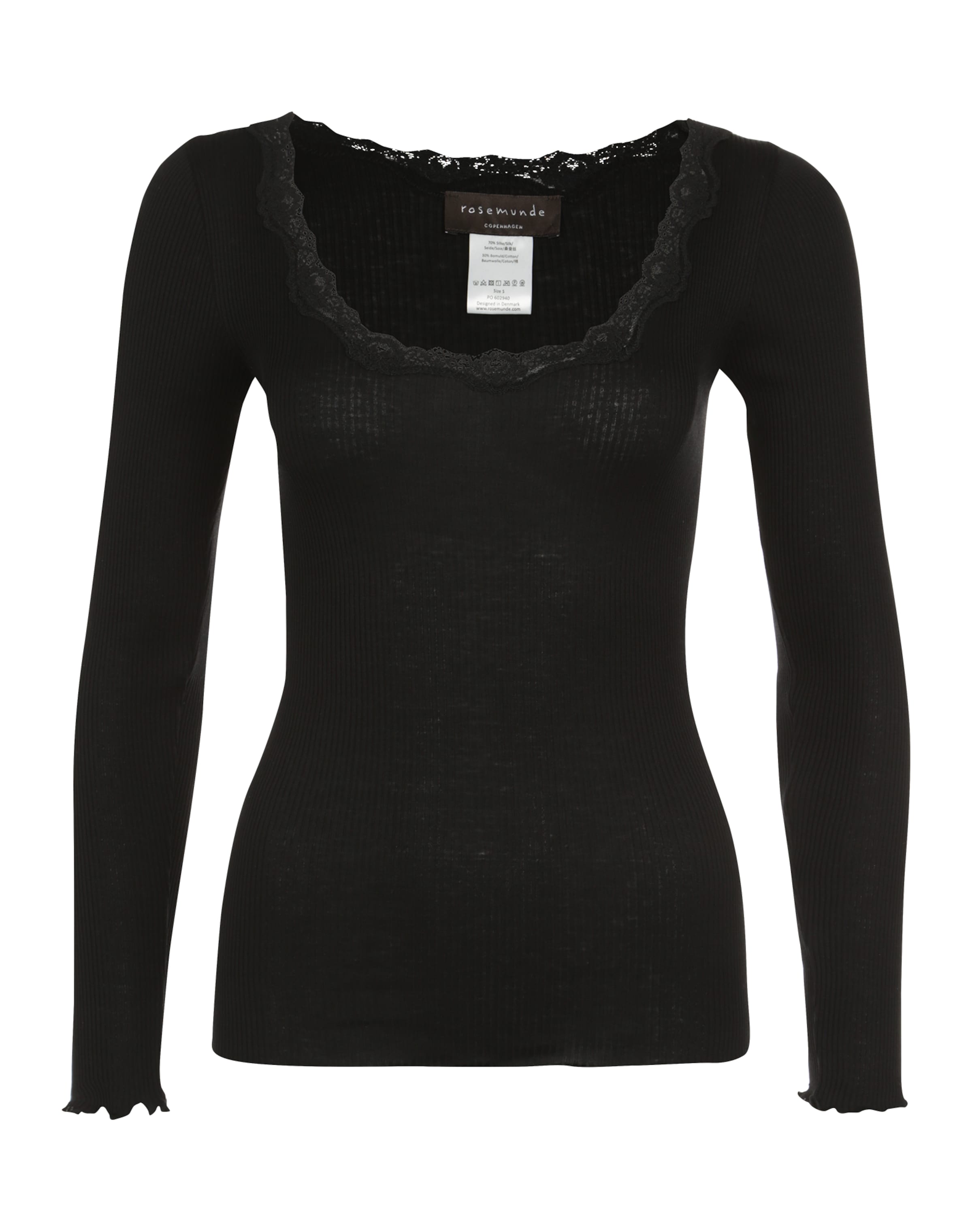 rosemunde - Camisa em preto: frente