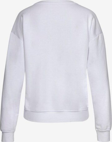 Sweat-shirt LASCANA en blanc