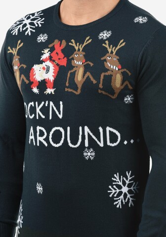 BLEND Sweater 'Rudolph' in Blue