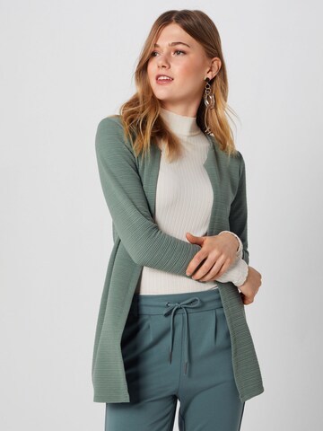 ONLY Knit Cardigan in Green: front