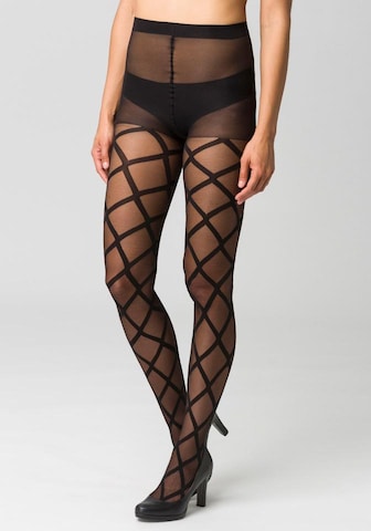 PETITE FLEUR GOLD Tights '20 DEN' in Black: front