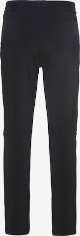 JACK WOLFSKIN Regular Workout Pants 'Zenon' in Black