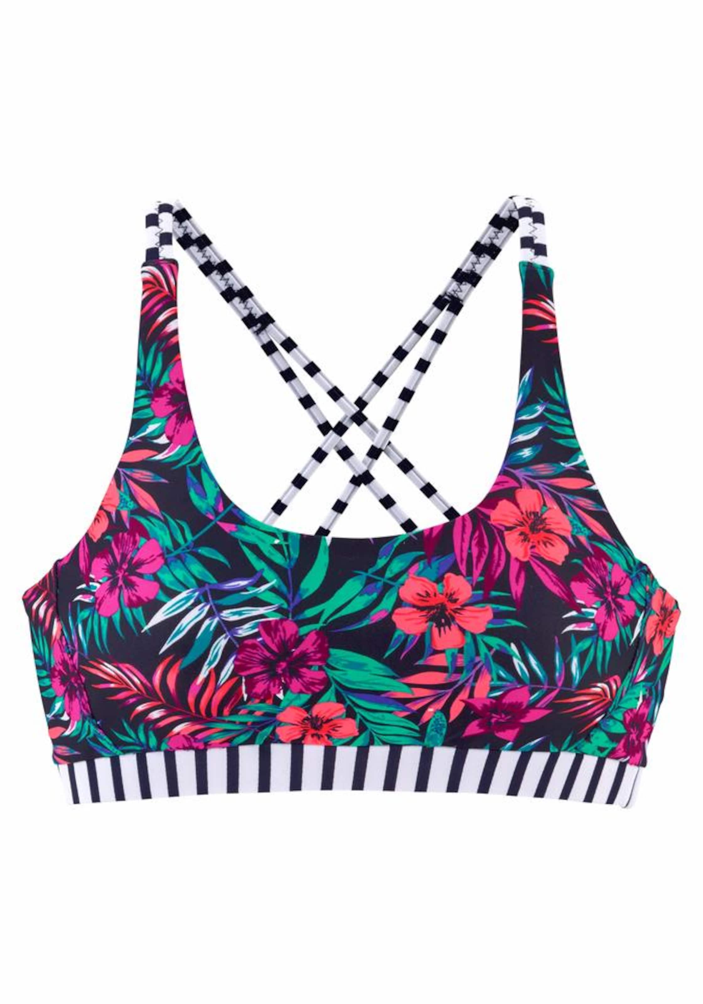 VENICE BEACH Bustier Bikini zgornji del 'Summer' | modra barva: sprednja stran