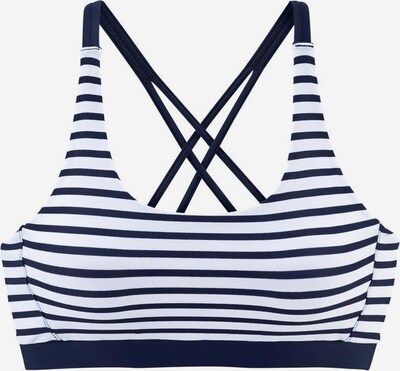 VENICE BEACH Bikiniöverdel 'Summer' i marinblå / vit, Produktvy