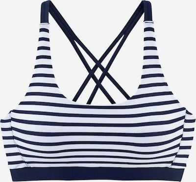 VENICE BEACH Bikiniöverdel 'Summer' i marinblå / vit, Produktvy
