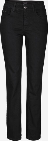 MAC Slim fit Jeans 'Melanie' in Black: front