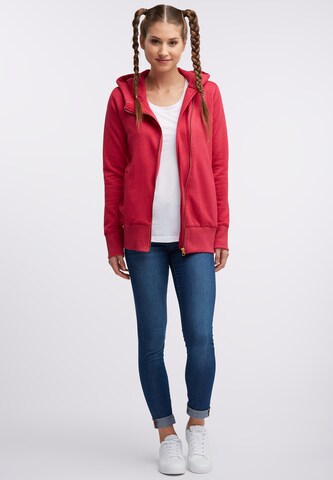 MYMO Zip-Up Hoodie in Red