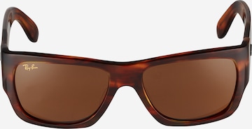 Lunettes de soleil Ray-Ban en marron : devant