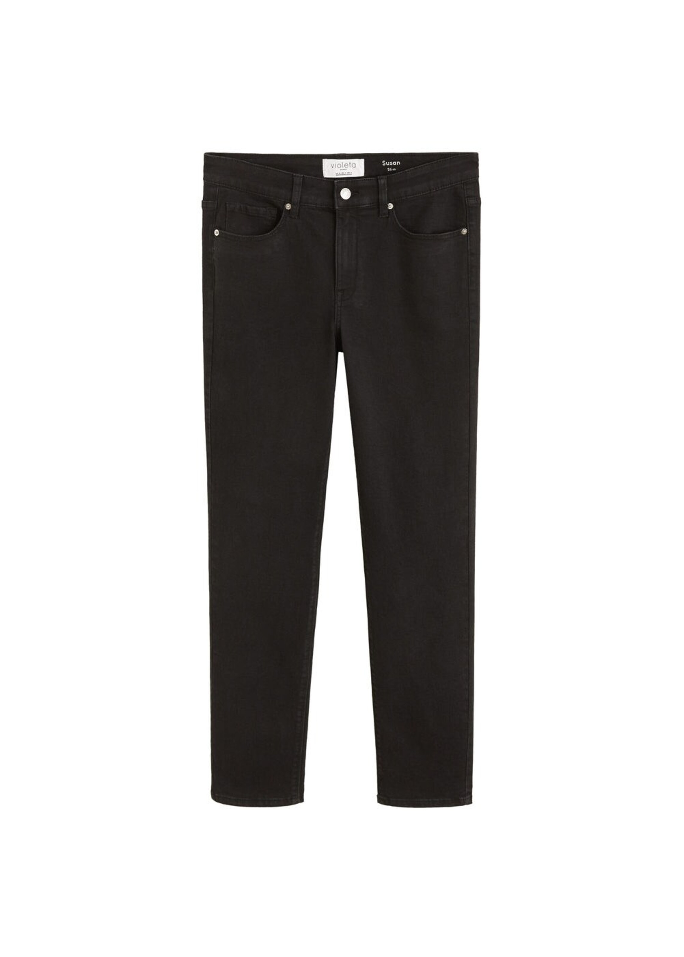 VIOLETA by Mango - Jeans 'Susan' in schwarz