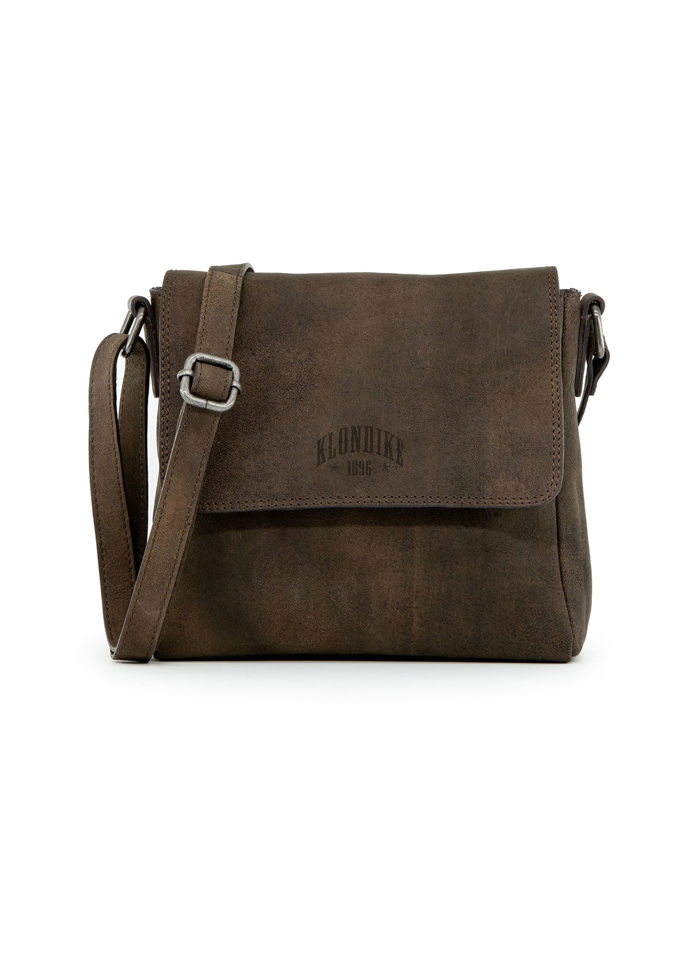 KLONDIKE 1896 - Schoudertas 'Naika' in de kleur Donkerbruin