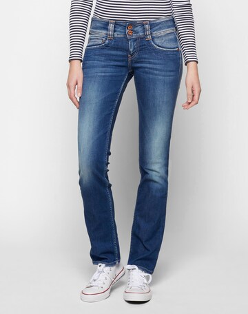 Coupe slim Jean 'Gen' Pepe Jeans en bleu : devant