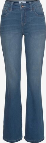 H.I.S Flared Jeans in Blue: front