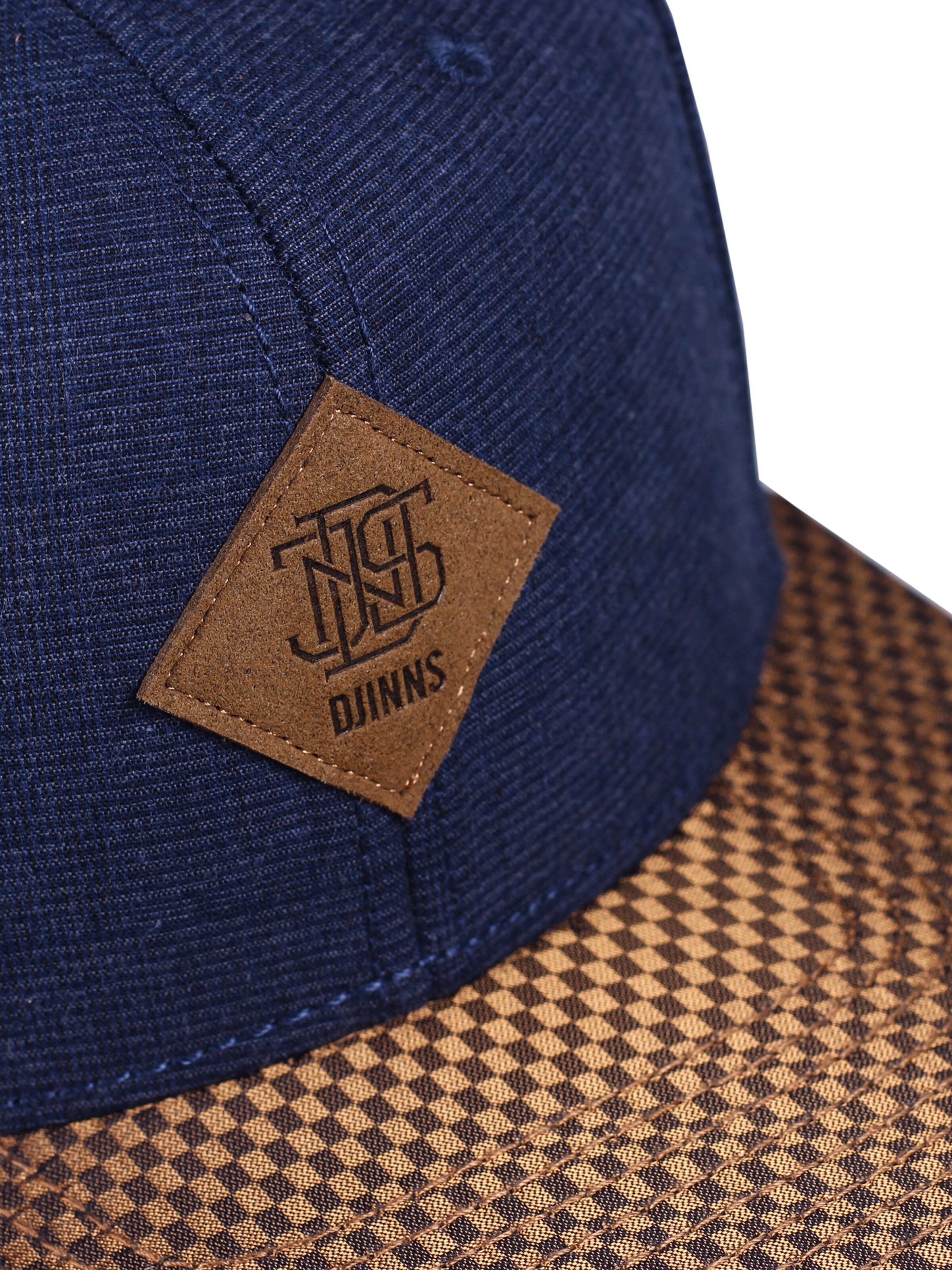 Cappello da baseball 'Glencheck' di DJINNS in blu