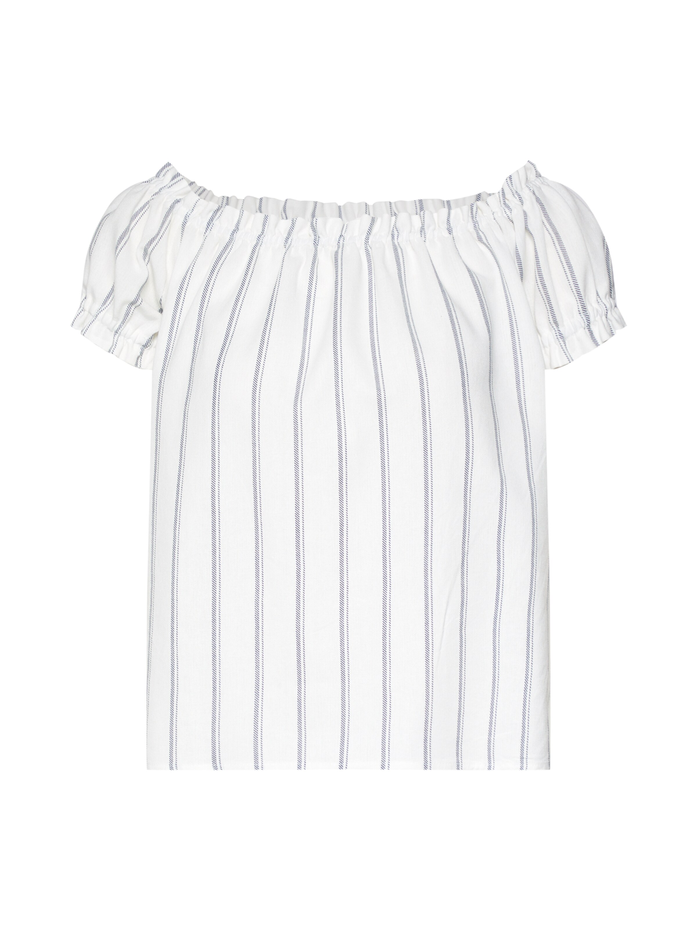 VERO MODA - Shirt 'VMANNA MILO OFF SHOULDER TOP STRIPE NOOS' in de kleur Blauw