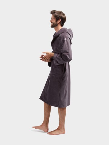 TOM TAILOR Long Bathrobe in Brown: front