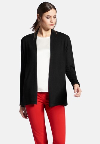 Peter Hahn Knit Cardigan 'Caro' in Black: front