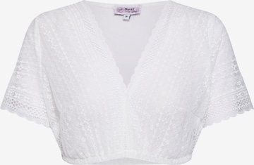 MARJO Traditional blouse 'Nanita-Lotta' in White: front