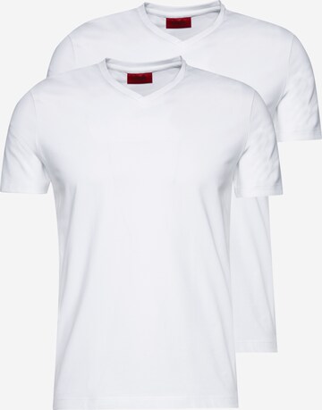 T-Shirt HUGO en blanc : devant