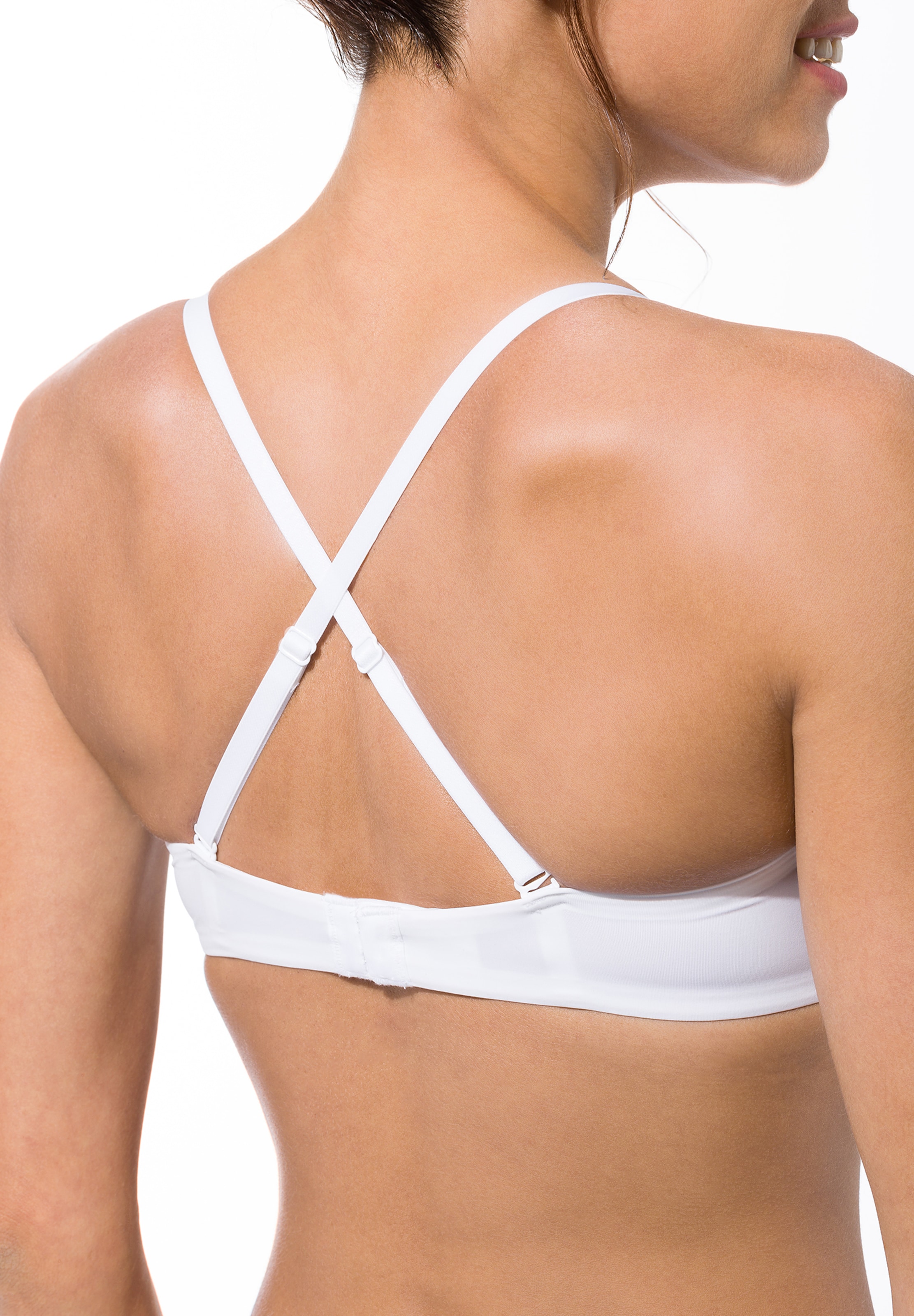 Skiny T-shirt Bra 'Micro  Lovers Multi' in White