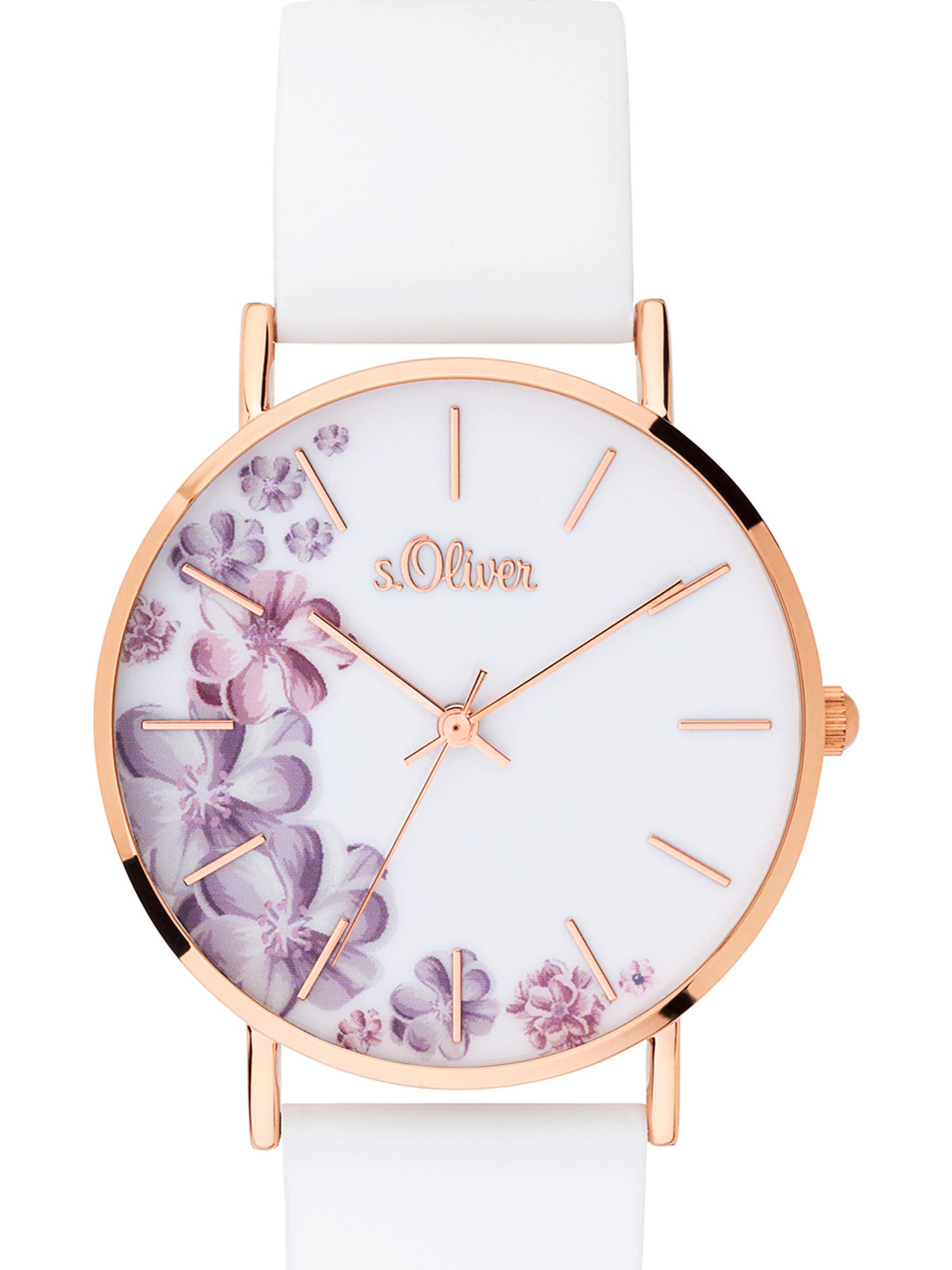 s.Oliver Analog Watch 'SO-3706-PQ' in White: front