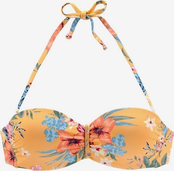 BENCH Bandeau Bikini Top 'Maui' in Yellow: front