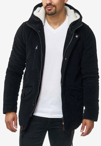 INDICODE JEANS Winter Parka ' Dudley ' in Black