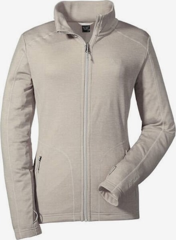 Schöffel Athletic Fleece Jacket 'Tokio1' in Beige: front