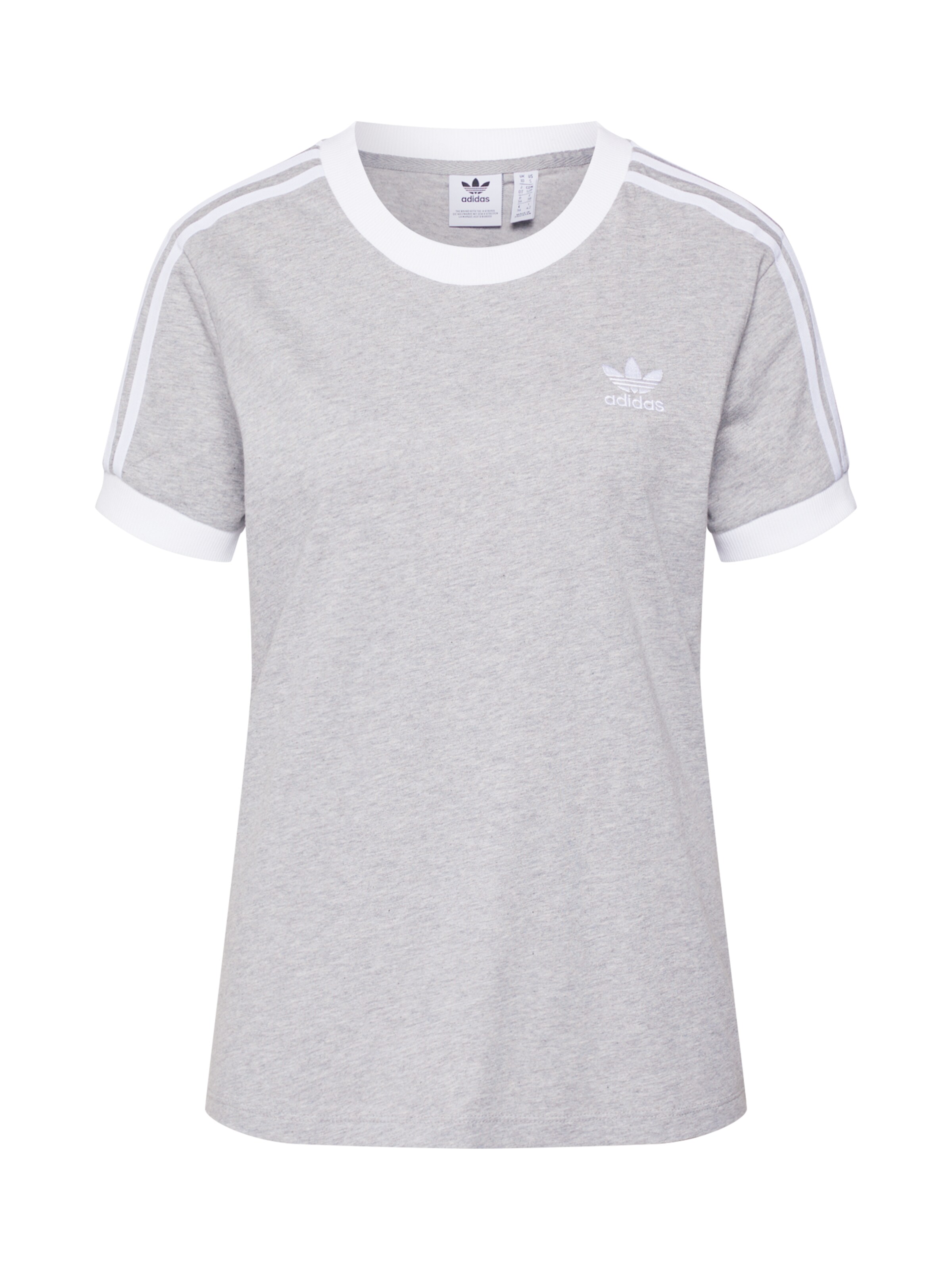 ADIDAS ORIGINALS - Shirt '3 STR TEE' in de kleur Lichtgrijs