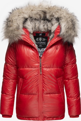 NAVAHOO Winter Jacket 'Tikunaa' in Red: front