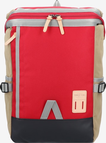 Harvest Label Backpack in Red: front