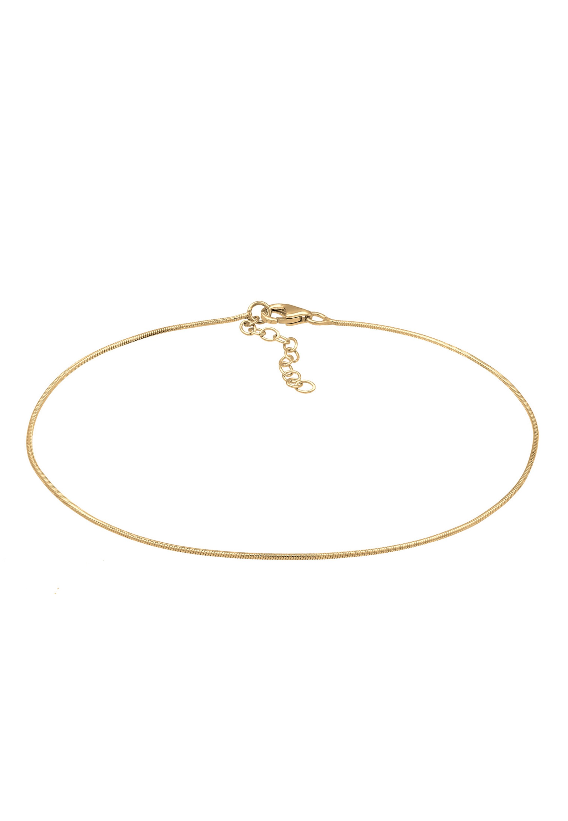 ELLI Fußschmuck Basic Kette in Gold: Vorderseite