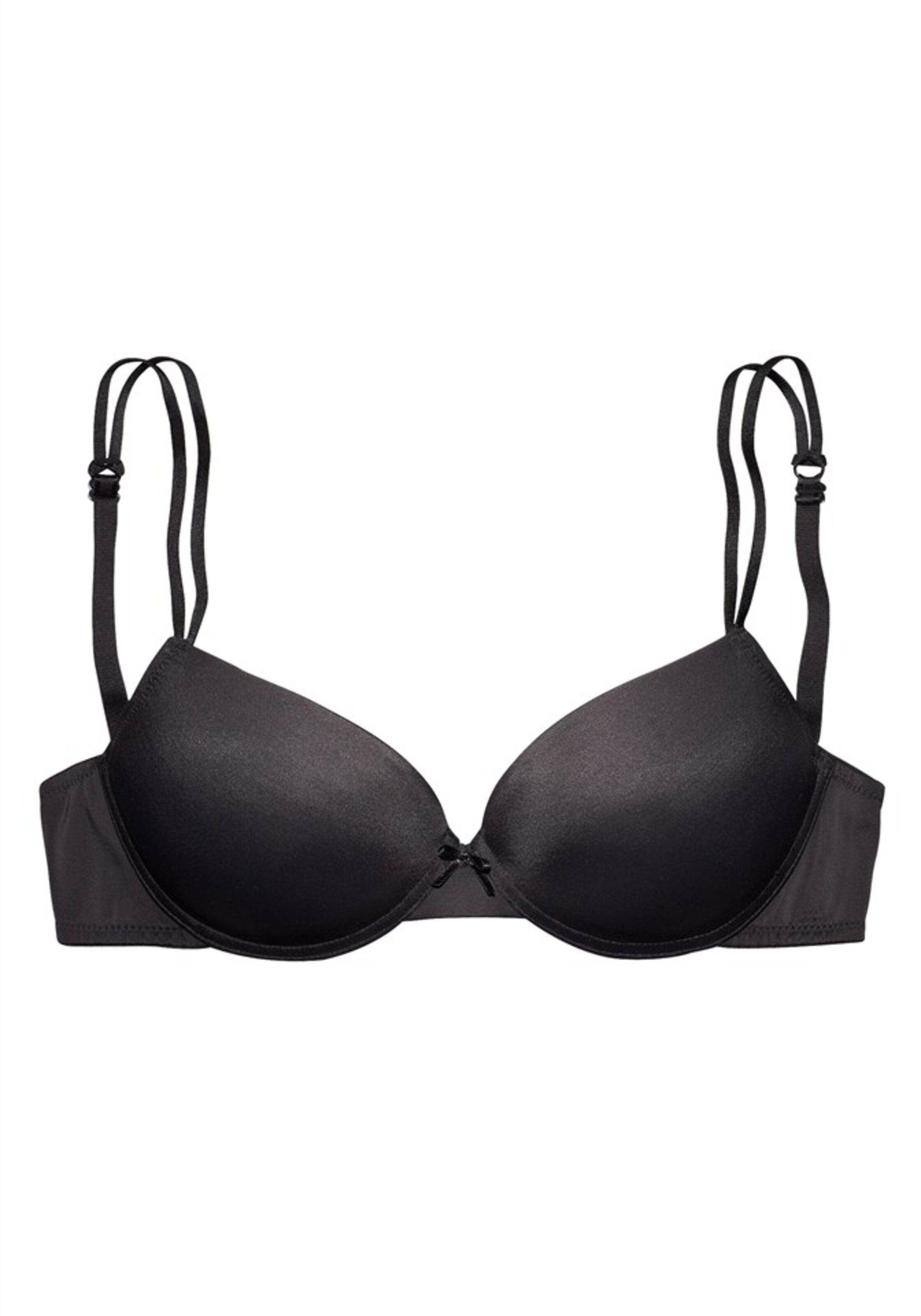 LASCANA Push-up Bra in Black: front