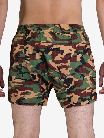 Sugar Pine Boxer shorts ' Camouflage ' in Brown